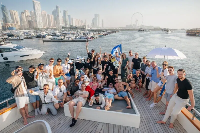 Corporate yacht event
