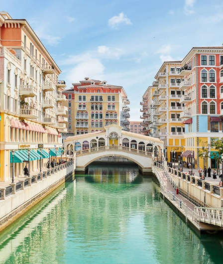 Luxury canal waterfront near Doha marina destination for yacht rental